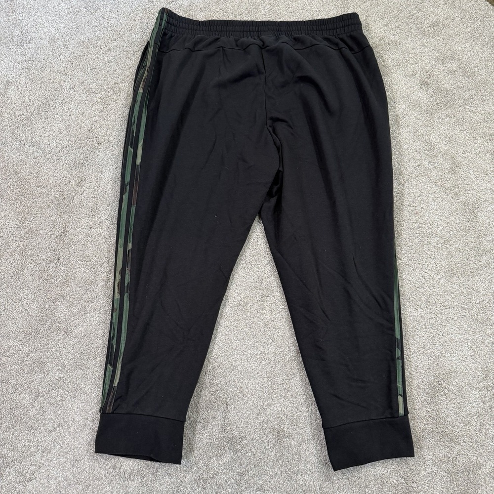 Adidas Jogger Sweat Pants Black Camo 3 Stripe Men 3X Athletic Track Casual - Picture 7 of 7